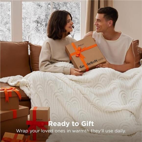 Throw Blankets for Women - Soft Cozy Cute Blanket for Couch, Fuzzy Fleece - Picture 6 of 7